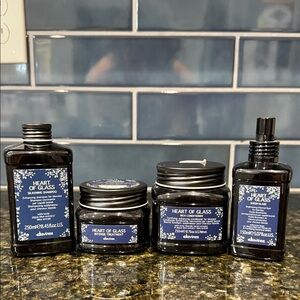 Davines Heart of Glass Hair Care Collection in Dark Blue